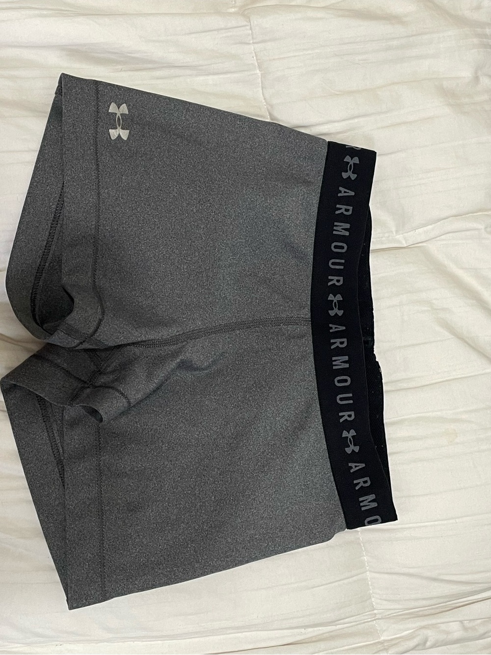 Under Armour Black & Gray Compression Shorts